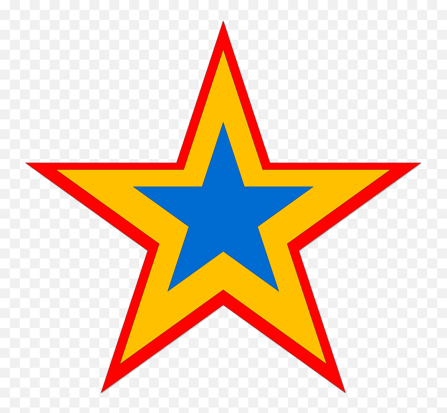 Tricolor Star Clipart Free Download Transparent Png Emoji,Bethlehem Clipart