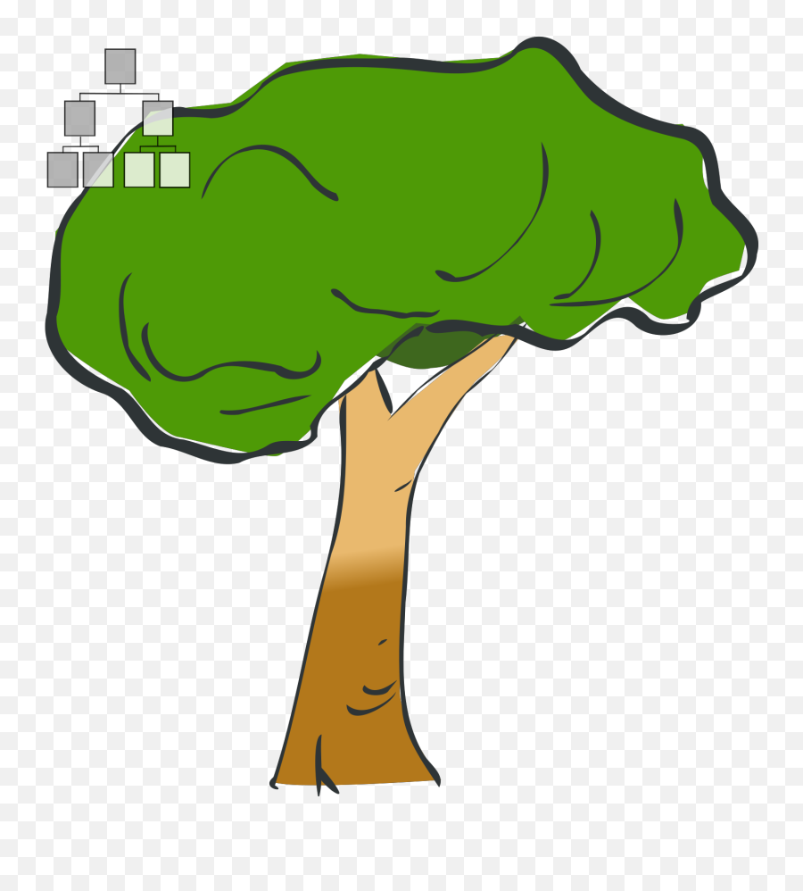 Family Tree Svg Vector Family Tree - Cartoon Tree Clipart Transparent Background Emoji,Family Tree Clipart