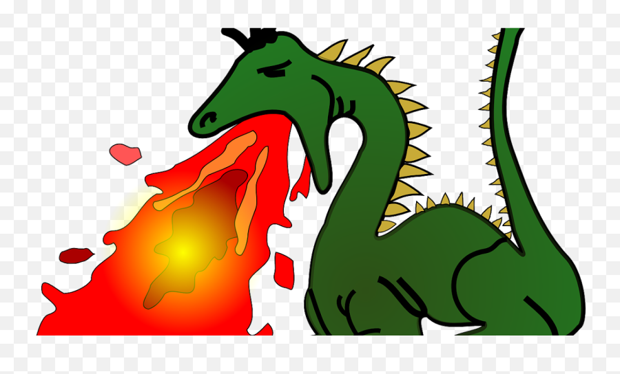 Dragon Breathing Fire Clipart - Png Download Full Size Breathing Fire Clipart Of Fire Dragon Emoji,Fire Clipart