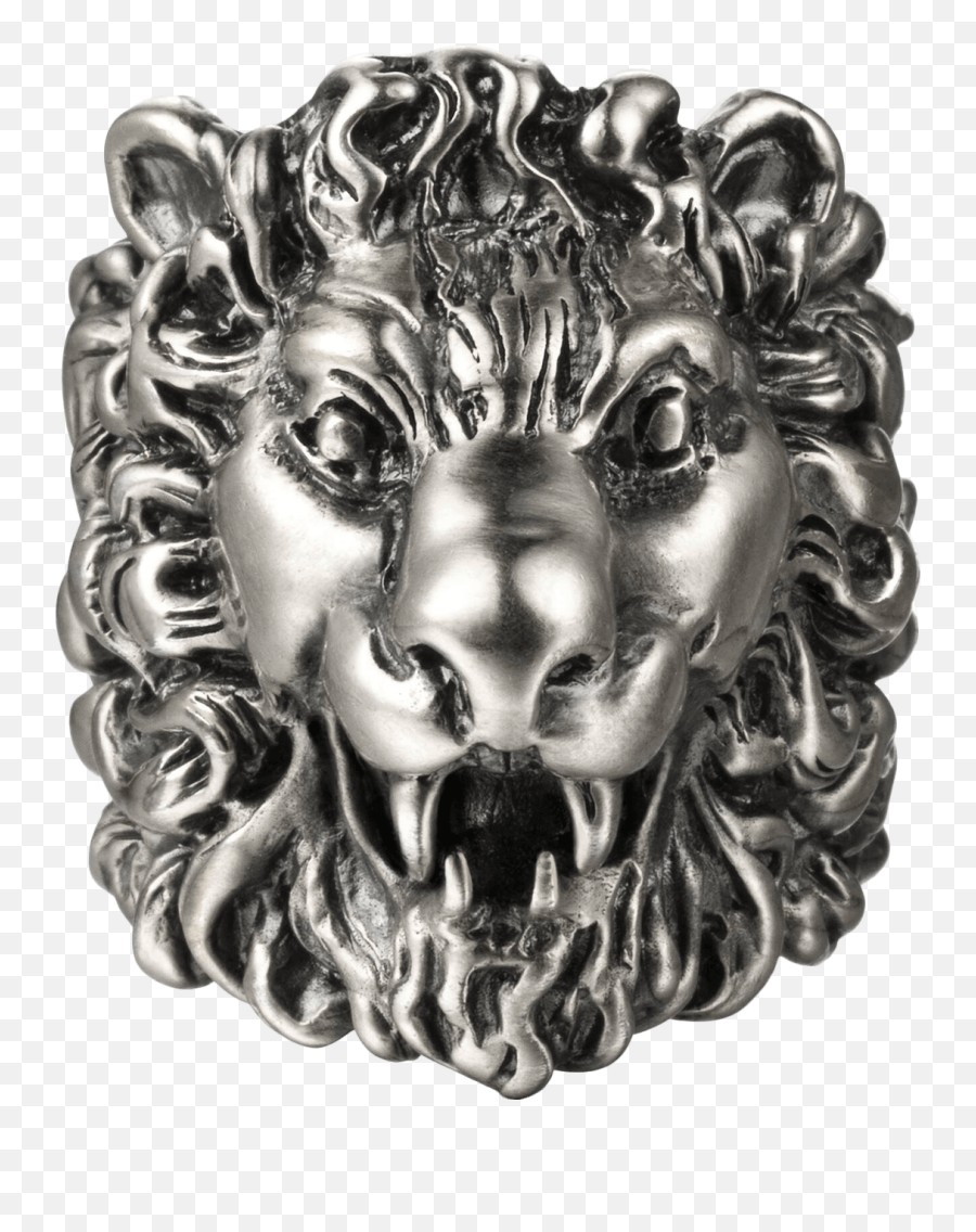 Ring With Lion Head Emoji,Gucci Snake Logo