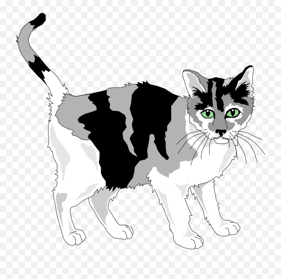 White Cat Png - Royalty Free Cat Copyright Free Emoji,Cat Clipart Black And White