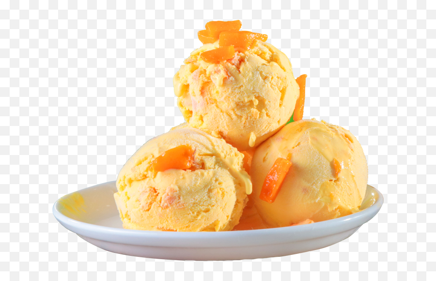 Download Hd Asli Alphonso - Orange Ice Cream Transparent Png Emoji,Cream Png