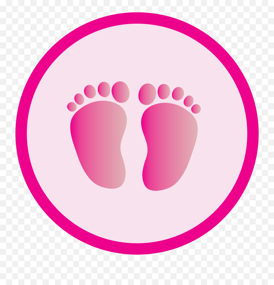 Picture - Pink Baby Foot Print Png Emoji,Baby Feet Clipart