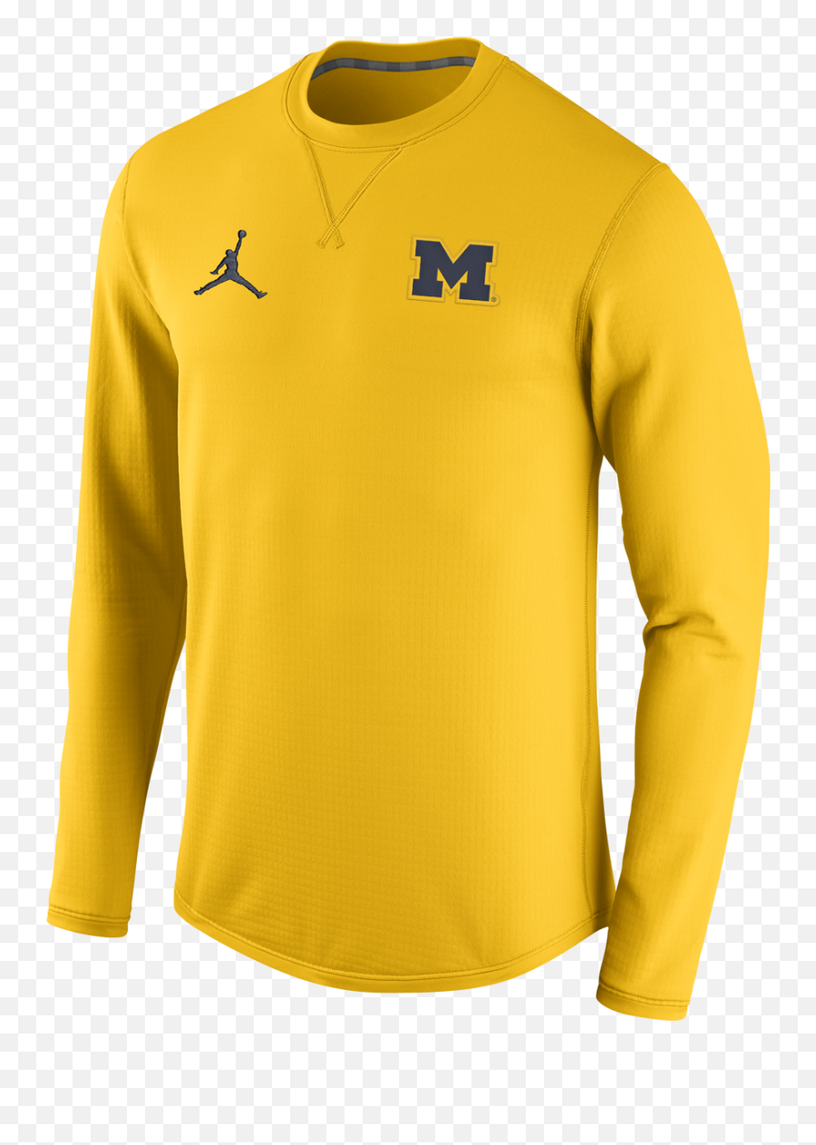 First Images Of Michiganu0027s Jordan And Nike Apparel Maize Emoji,Nike Block Logo