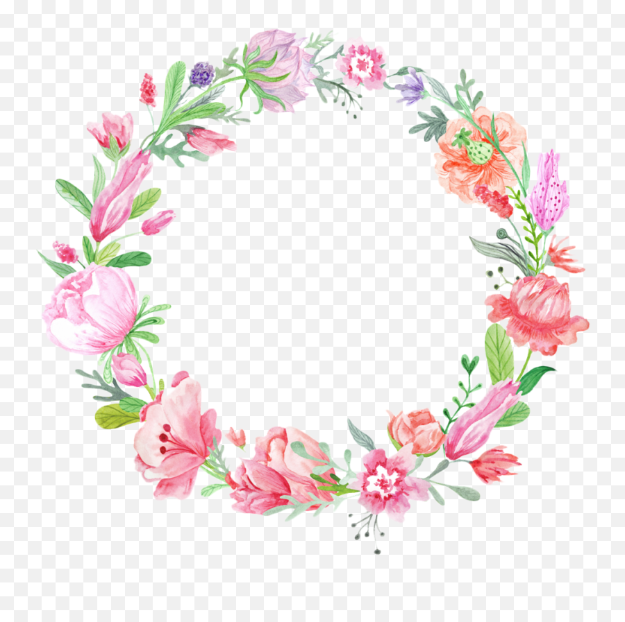 Wreath Flower Wedding Invitation Stock - Circulo De Flores Con Fondo Transparente Emoji,Flores Png