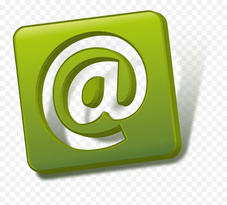 Green Mail Icon - At Sign Emoji,Mail Icon Png