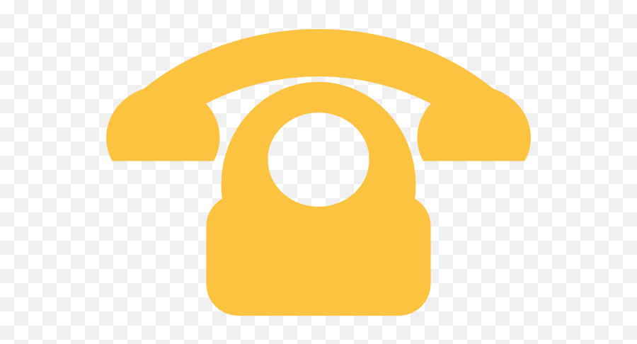 Download Yellow Phone Logo Png Png - Telephone Clipart Yellow Emoji,Phone Logo Png
