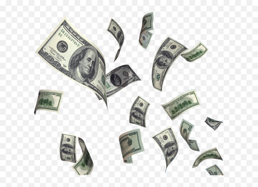 Dollar Money Transparent Background Png - Background Money Flying Transparent Emoji,Money Transparent Background