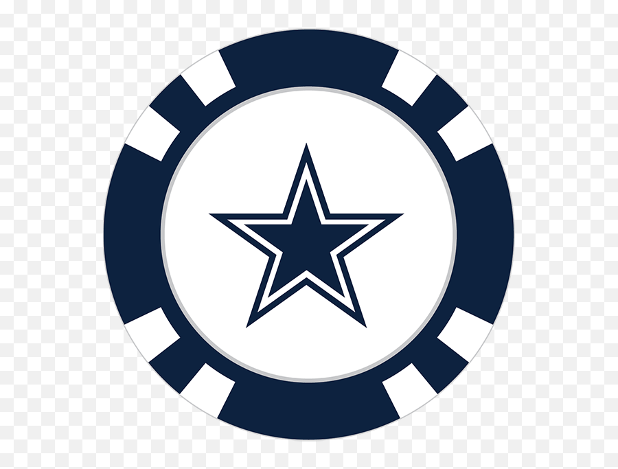 Download Dallas Cowboys Poker Chip Ball - Transparent Nfl Teams Logos Emoji,Dallas Cowboys Logo Png