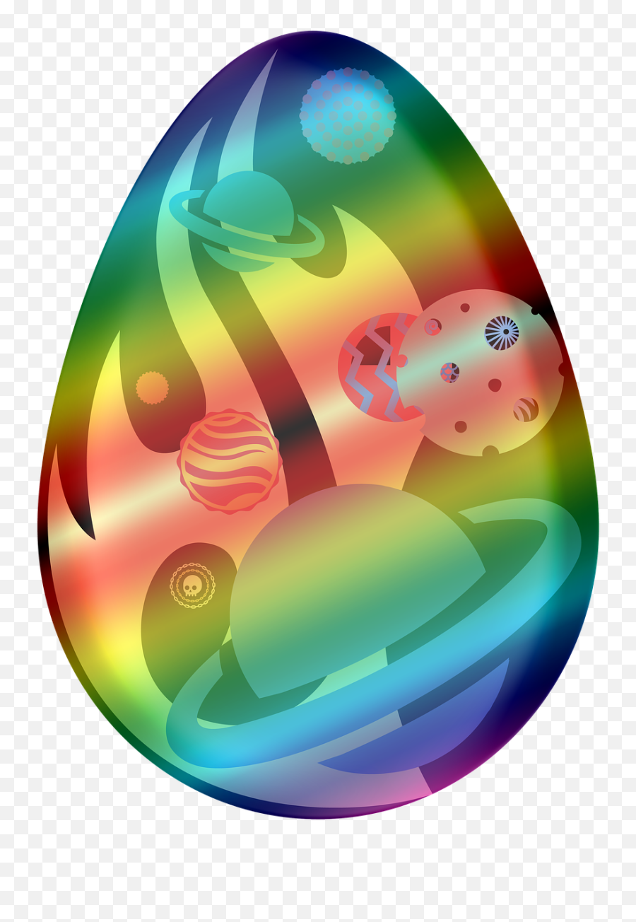 Clipart Easter Egg Outer Space - Free Image On Pixabay Clipart Oeuf De Paques Emoji,Oval Clipart