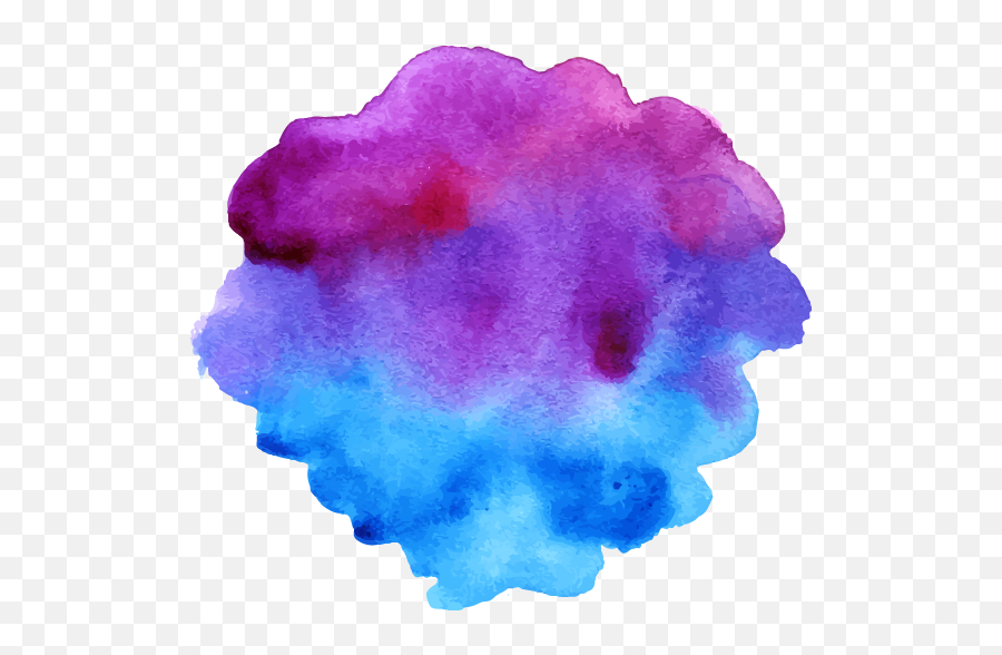 Download Art Colorful Effect - Water Color Purple And Blue Emoji,Watercolor Splash Png