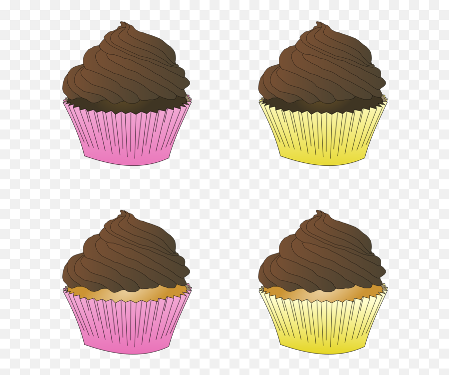 Icing Baking Cup Dessert Png Clipart - Chocalote Cup Cake Cartoon Emoji,Bake Sale Clipart