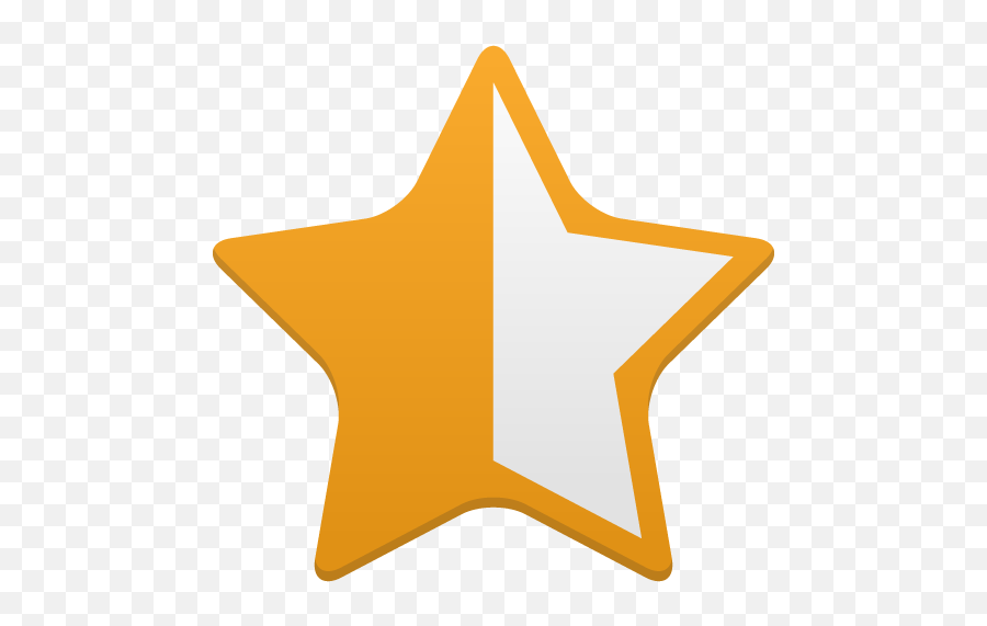 Simple Five Star Png Transparent - Half Star Rating Icon Emoji,Five Star Png