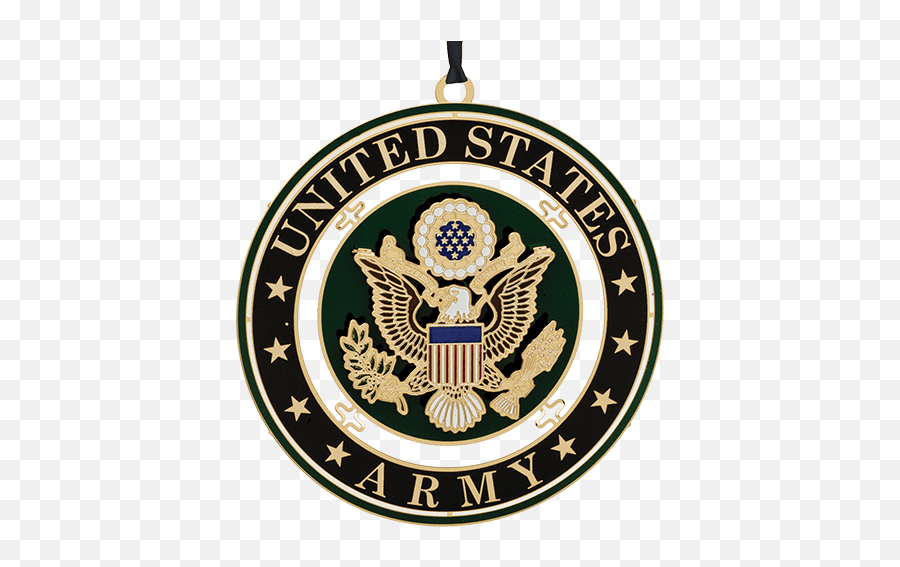 United States Army Seal Ornaments Gold None Christmas Ornament Decor Home - Army Ornaments Emoji,United States Army Logo