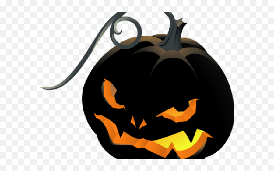 Scary Jack O Lantern Clipart - Creepy Jack O Lantern Clipart Emoji,Jack O Lantern Clipart Black And White