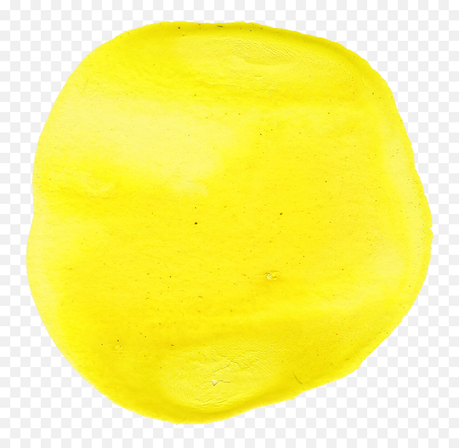 9 Yellow Watercolor Circle Emoji,Yellow Circle Png