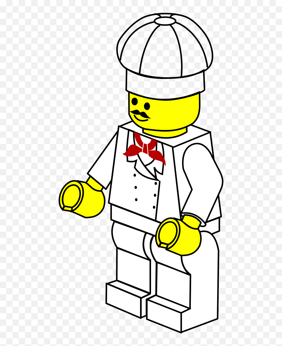 Lego Town Chef Clipart Royalty Free Public Domain - Lego Clipart Emoji,Chef Clipart