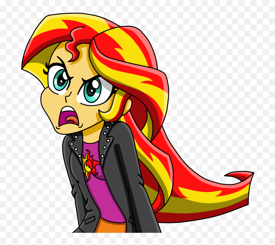 Sunset Shimmer Equestria Girl Yelling By Drinkyourvegetable - My Little Pony Sunset Shimmer Equestria Girls Cute Emoji,Yelling Clipart