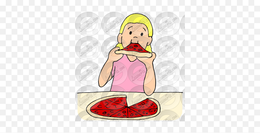 Eat Pizza Picture For Classroom Therapy Use - Great Eat Happy Emoji,Pizza Clipart