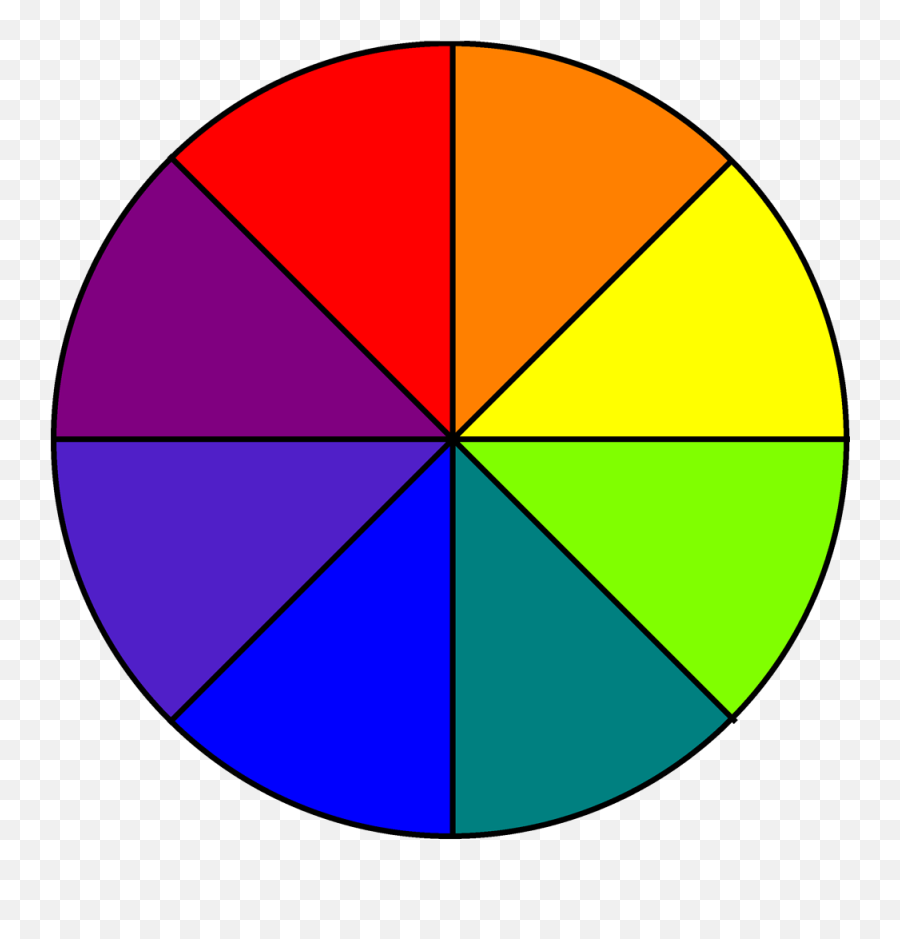 Eight - Color Wheel Simple 8 Emoji,Wheel Png