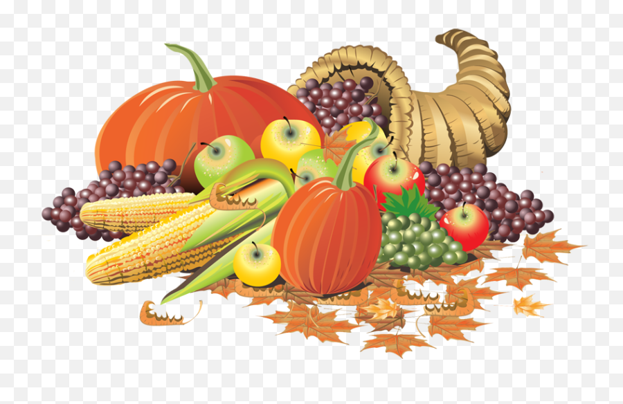 Thanksgiving Cornucopia Holiday Clip Art - Thanksgiving Png Transparent Background Cornucopia Clipart Emoji,Thanksgiving Transparent