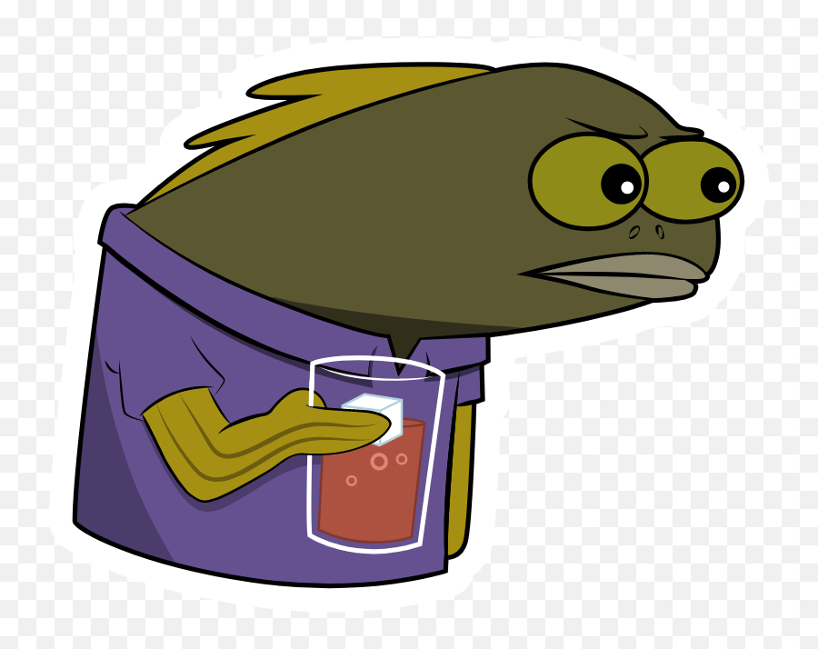 Spongebob Long Neck Fish - Fictional Character Emoji,Spongebob Meme Png