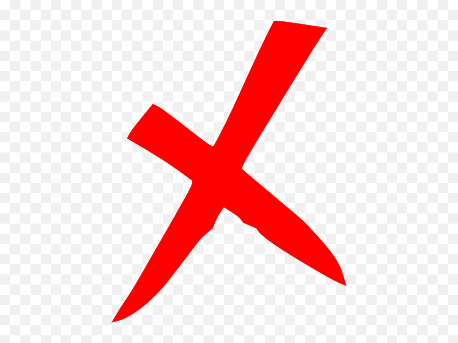 Red X Icon Clip Art At Clker - X Icon Png Emoji,X Clipart
