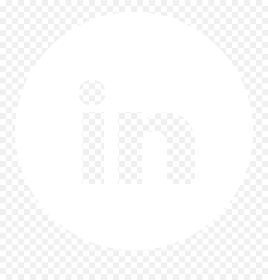 Circle Linkedin Icon White Emoji,Transparent Black Circle