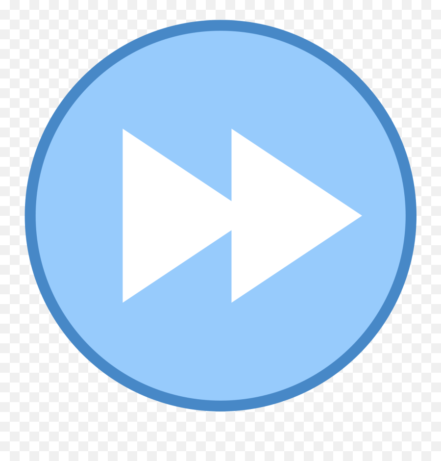 Download Fast Forward Round Icon - Video Conferencing Logo Emoji,Fast Forward Logo