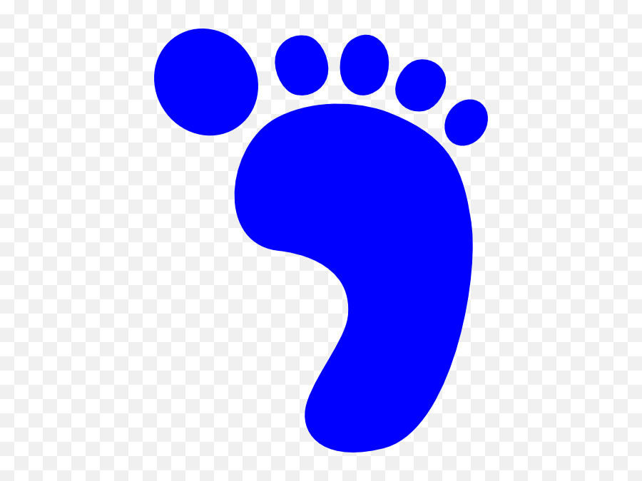 Download Baby Feet Clip Art The - Right Foot Print Blue Emoji,Baby Feet Clipart