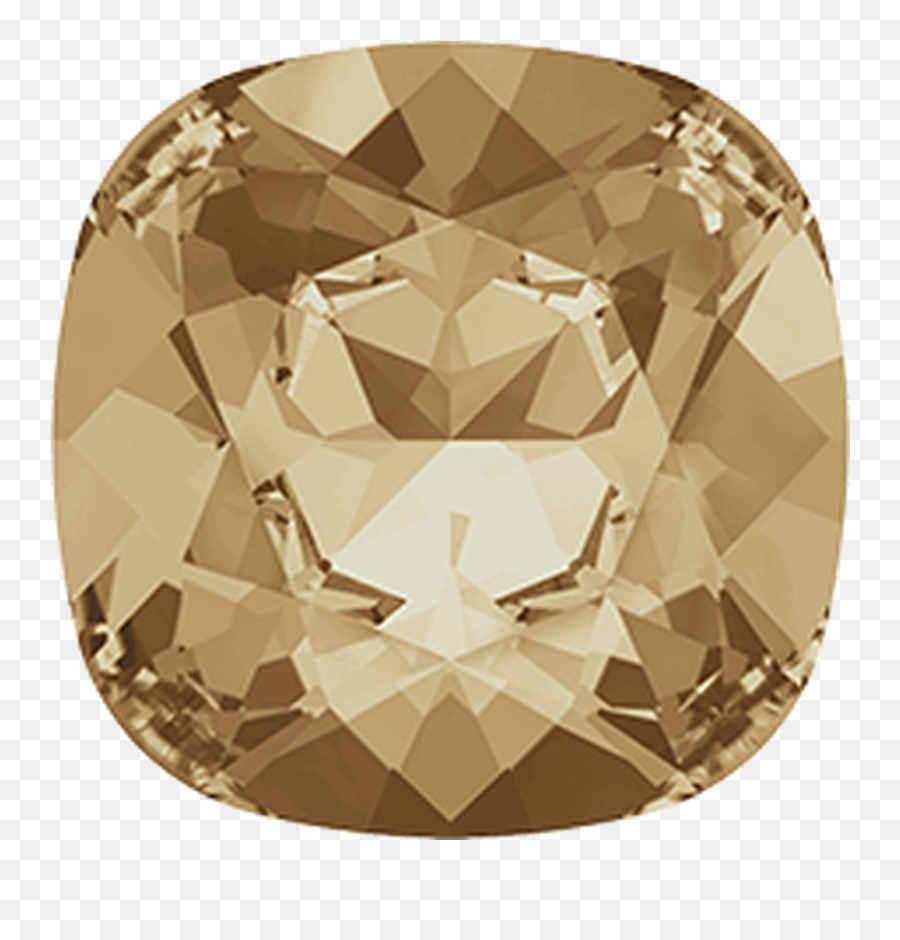 Crystal Golden Shadow 4470 12mm Swarovski Crystal Cushion Square Rivoli Emoji,Gold Square Png