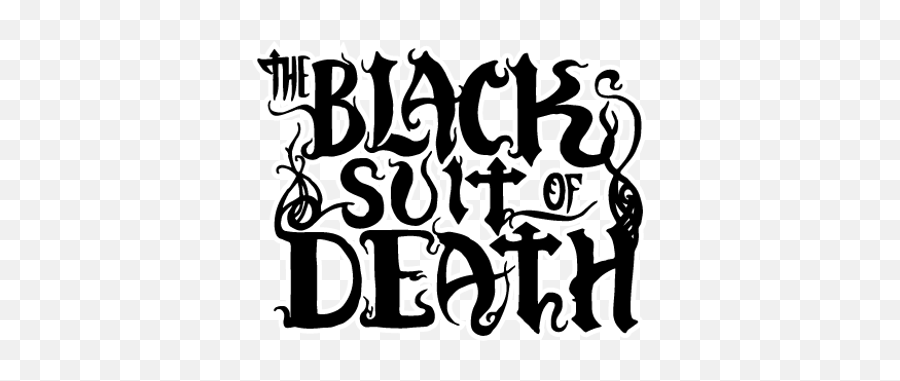 The Black Suit Of Death - Dot Emoji,Death Logo