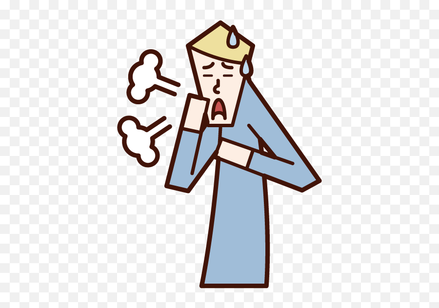 Illustration Of Asthma Peri Breathing Bronchitis Man Emoji,Asthma Clipart