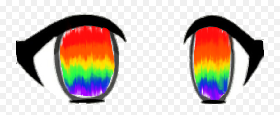 Rainbow Gacha Eyes Transparent Clipart - Full Size Clipart Emoji,Crying Eyes Png