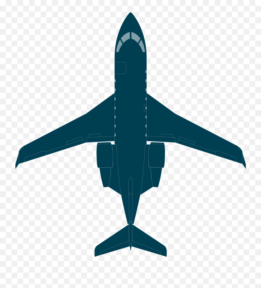 Jet Clipart Top View Jet Top View Transparent Free For - Bombardier Challenger 350 3 View Emoji,Jet Clipart