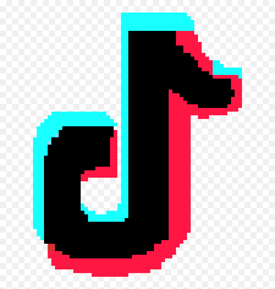 Pixilart - Tiktok Logo By Offerdosh Dot Emoji,Pixel Logo