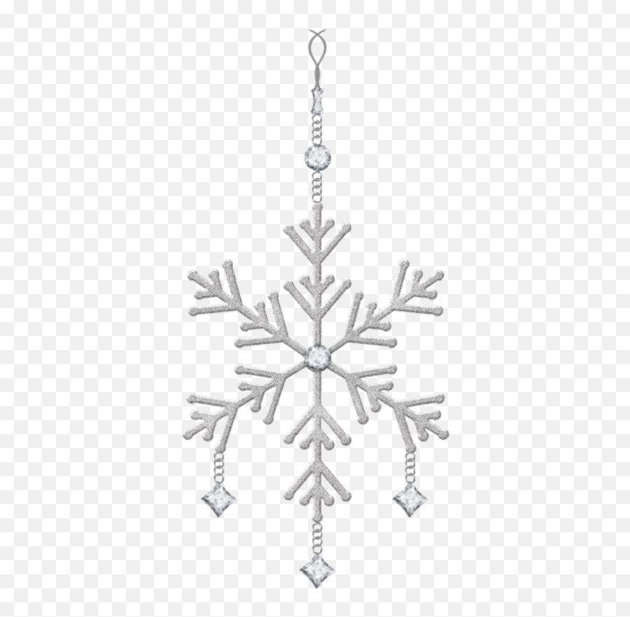 Christmas Decorations Snowflakes Png - Snow Flake Christmas Png Emoji,Christmas Ornament Clipart Black And White