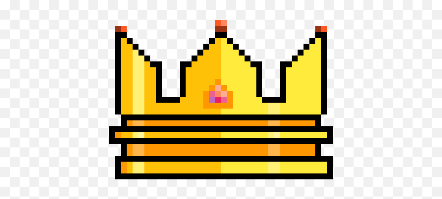 Golden Crown Clipart - Full Size Clipart 726655 Pinclipart Logo Pixel Art Burger King Emoji,Princess Crown Clipart Black And White