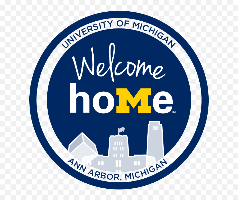 Welcome Logo Dark Blue Circle - Saint Gobain My Comfort Emoji,University Of Michigan Logo