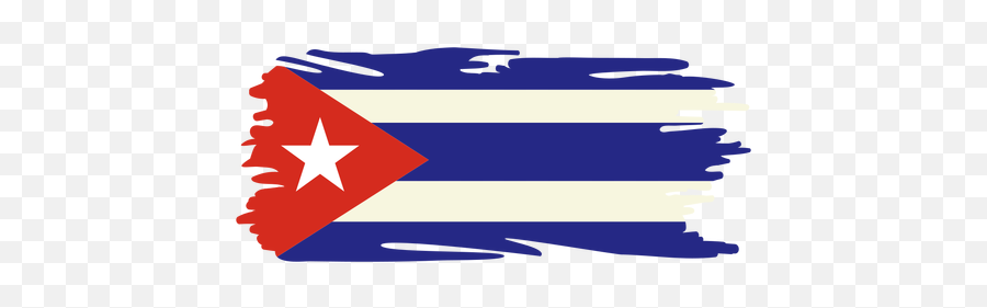 Cuba Brushy Flag Design - Bandera Cubana Png Transparente Emoji,Cuba Flag Png