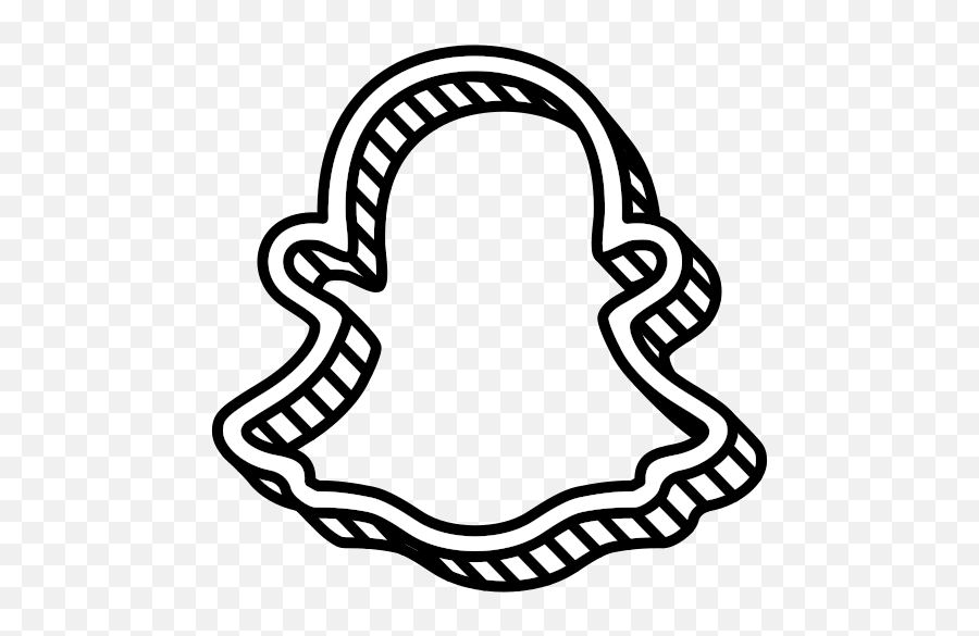 Snapchat Logo Free Icon Of Social - Logo Snapchat Noir Et Blanc Emoji,Snapchat Logo
