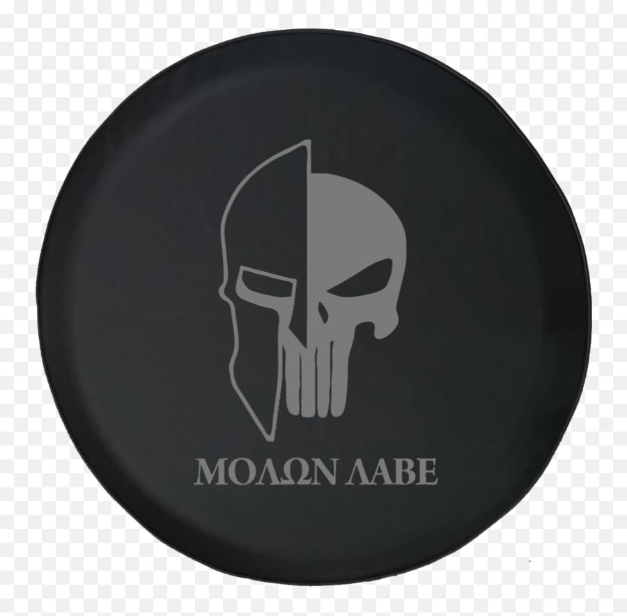 Punisher Skull Molon Labe Spare Tire - Punisher Skull Emoji,Punisher Logo