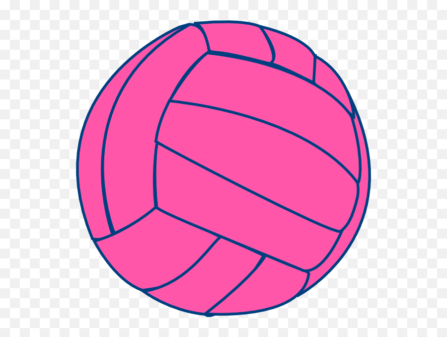 Heart Shaped Volleyball Clipart Library - Pink Volleyball Clipart Emoji,Volleyball Clipart