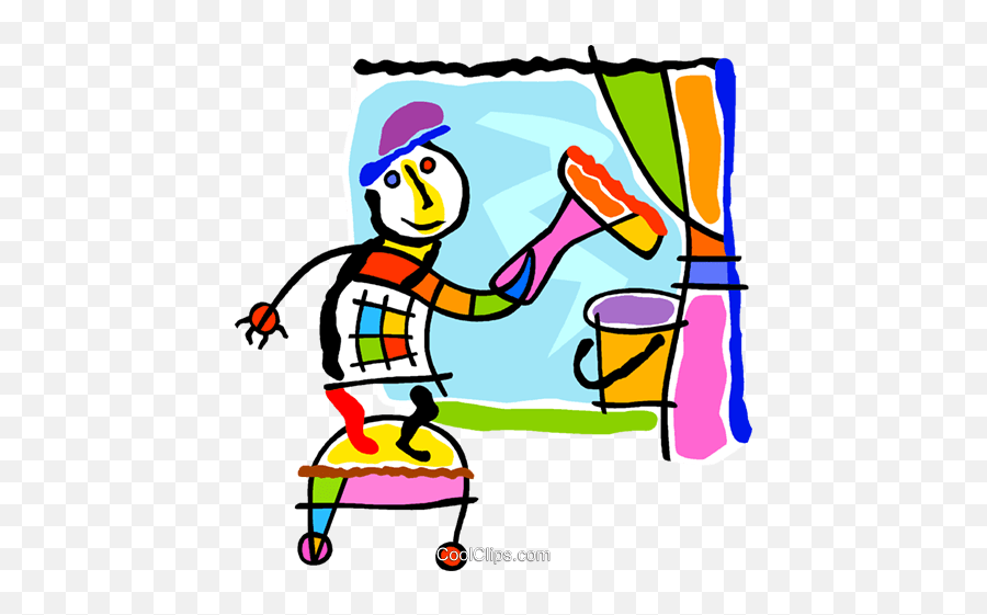 Window Washer Royalty Free Vector Clip Art Illustration Emoji,Washer Clipart