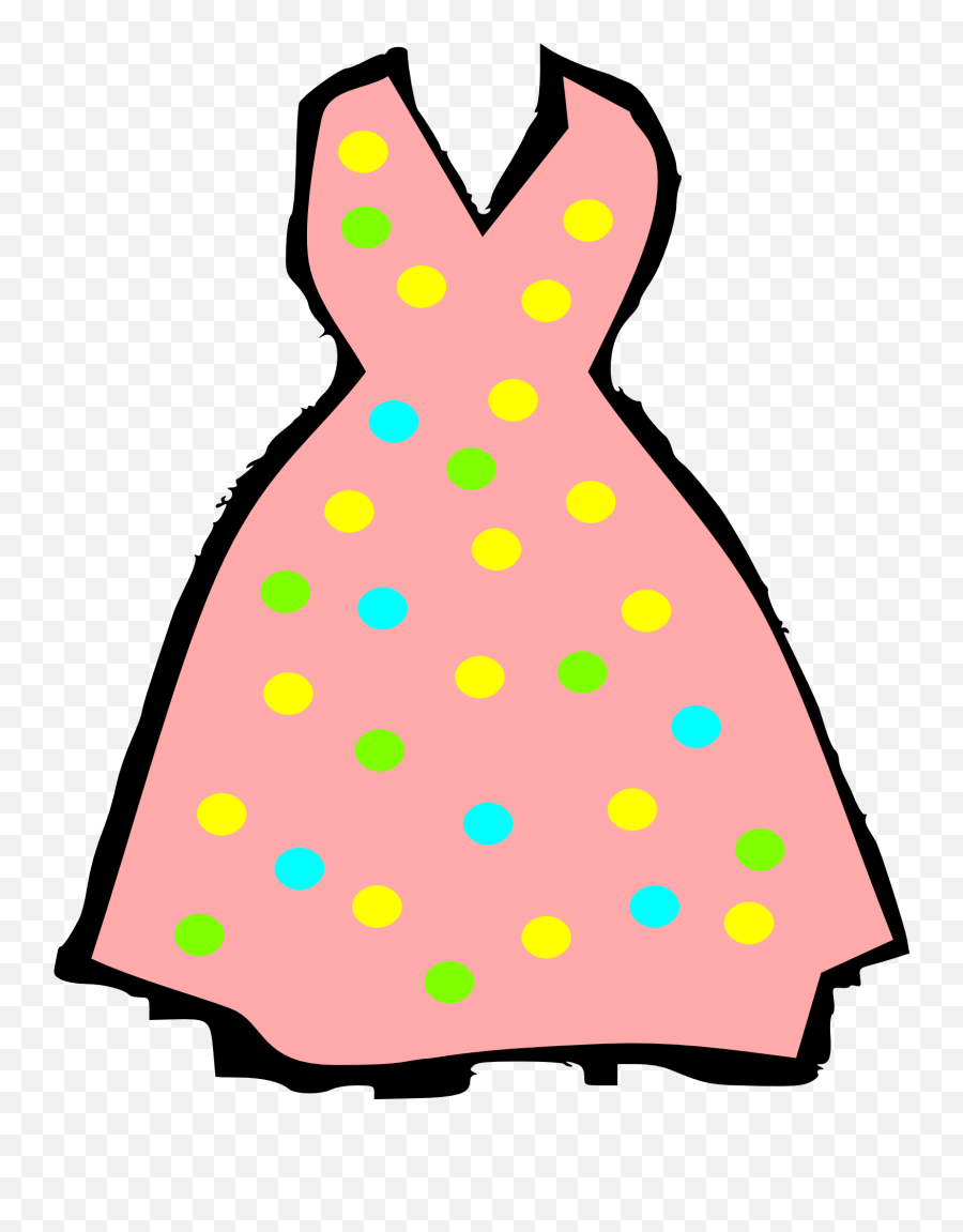 Drawing Of Summer Polka - Dot Dress Free Image Download Emoji,Polka Dot Pattern Png