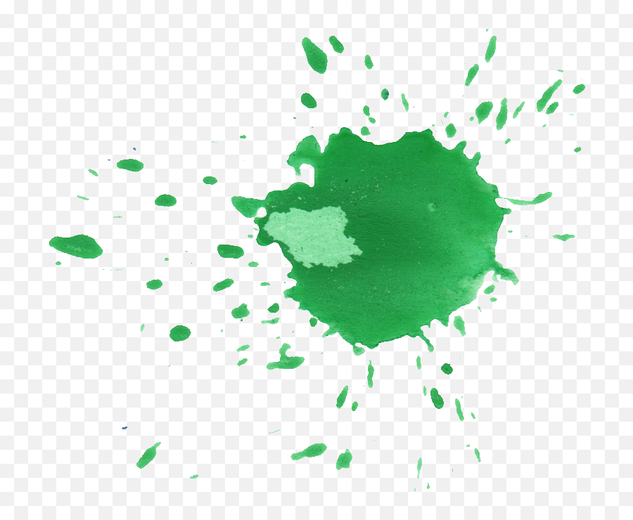 Green Watercolor Splash Png - Transparent Green Watercolor Splash Emoji,Watercolor Splash Png