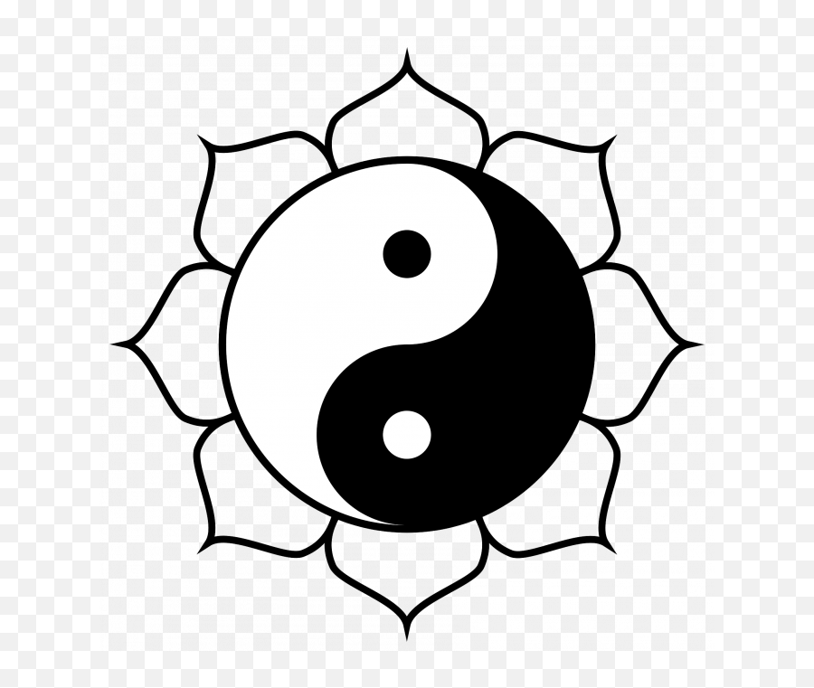 Yin Yang Lotus Symbol - Buddha Purnima 2021 Good Morning Emoji,Yin And Yang Png