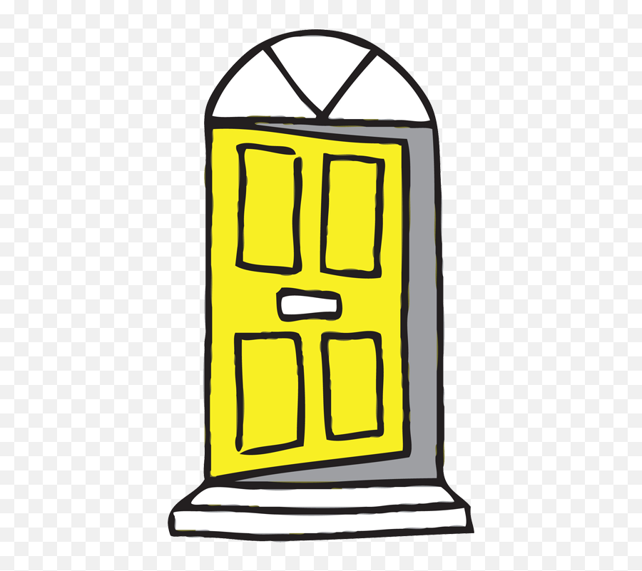 Download Yellow Door Clipart - Yellow Door Clipart Emoji,Door Clipart