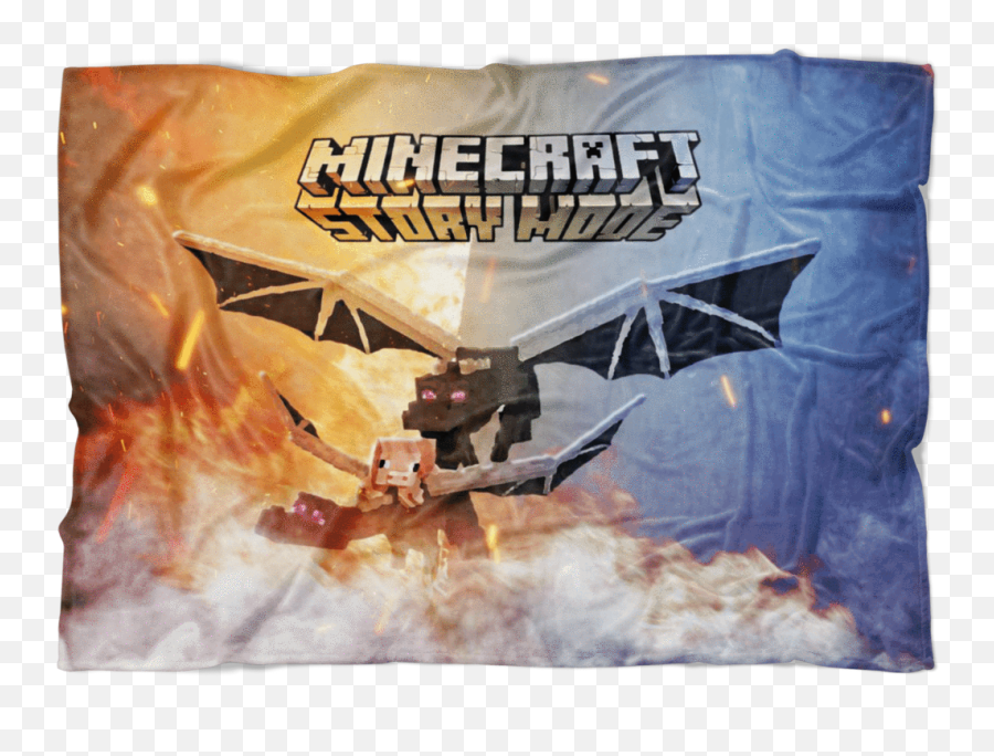 Minecraft Fleece Blanket Ender Dragon Champions Colorful Blanket - Fictional Character Emoji,Ender Dragon Png