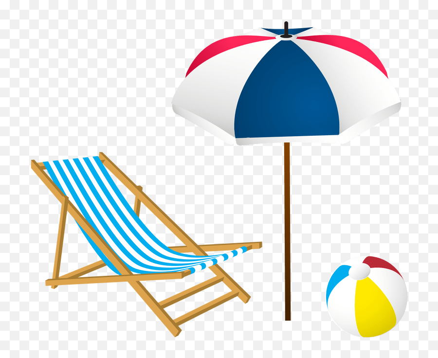Vacation Clipart Umbrella Summer - Summer Beach Clipart Emoji,Summer Clipart Black And White